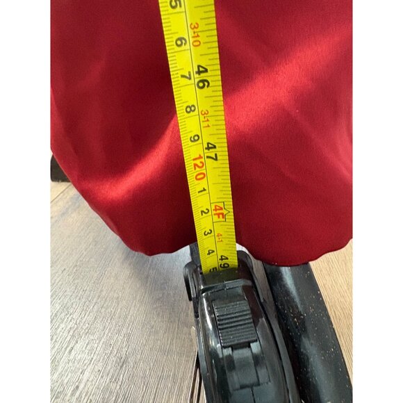 Jessica McClintock Red Strapless Gown & Shawl Lace Satin Size 8 Glam Formal - Picture 15 of 16